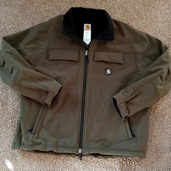 Carhartt Olive Soft Shell Traditional Jacket J176 - Picture 2 of 10